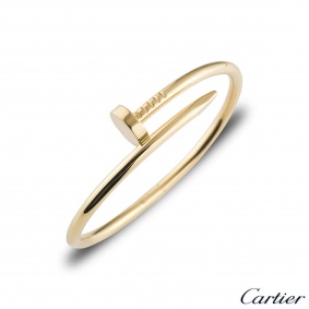 Cartier Yellow Gold Plain Juste Un Clou Bracelet Size 18 B6048218